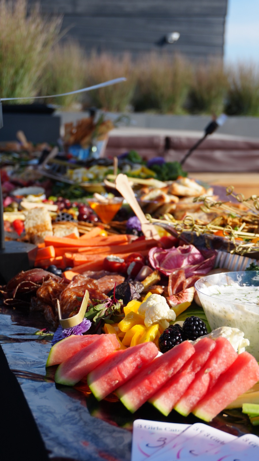 Greenbelt happy hour spread.